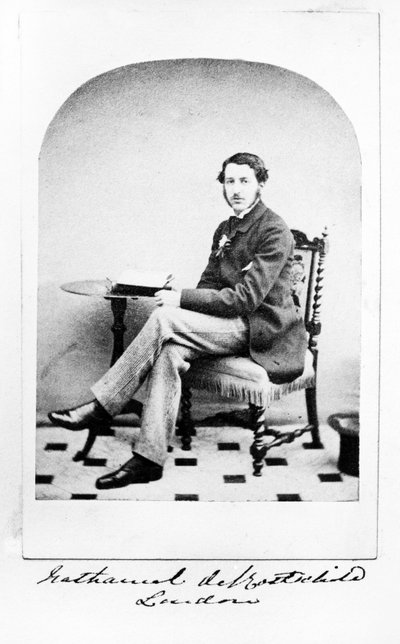 Nathaniel de Rothschild, c.1860s by English Photographer
